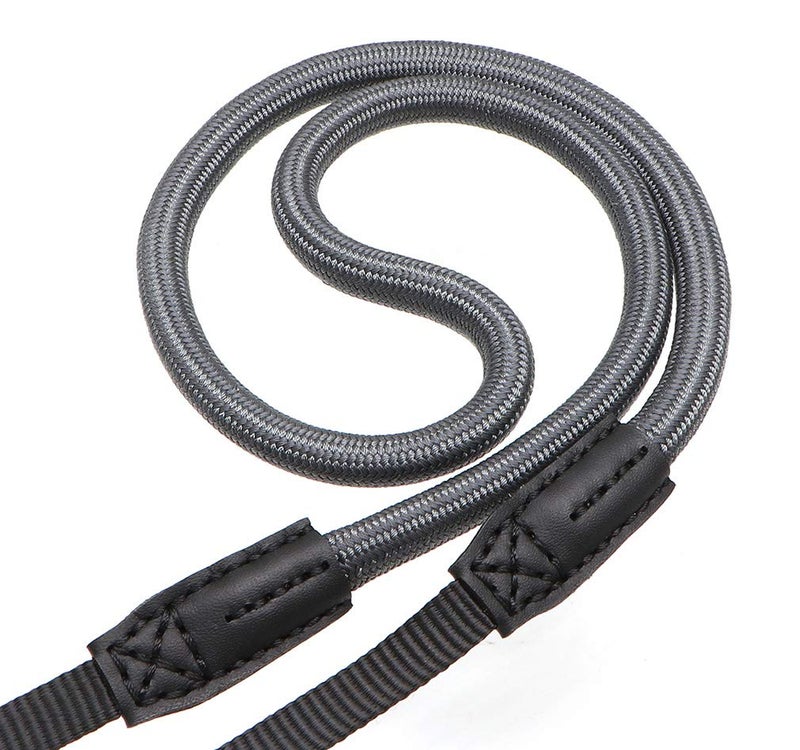 HITHUT Quick Release Camera Neck Strap Shoulder Strap Belt for Mirrorless Digital Cameras Climbing Rope with Quick Release QD Loops Connector with O-Ring Adjustable Length 30-53inch Gray - Image 1
